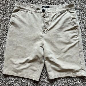 Men's Hurley Chino Flat Front Hybrid Shorts - Size 32 (KHAKI TAN)